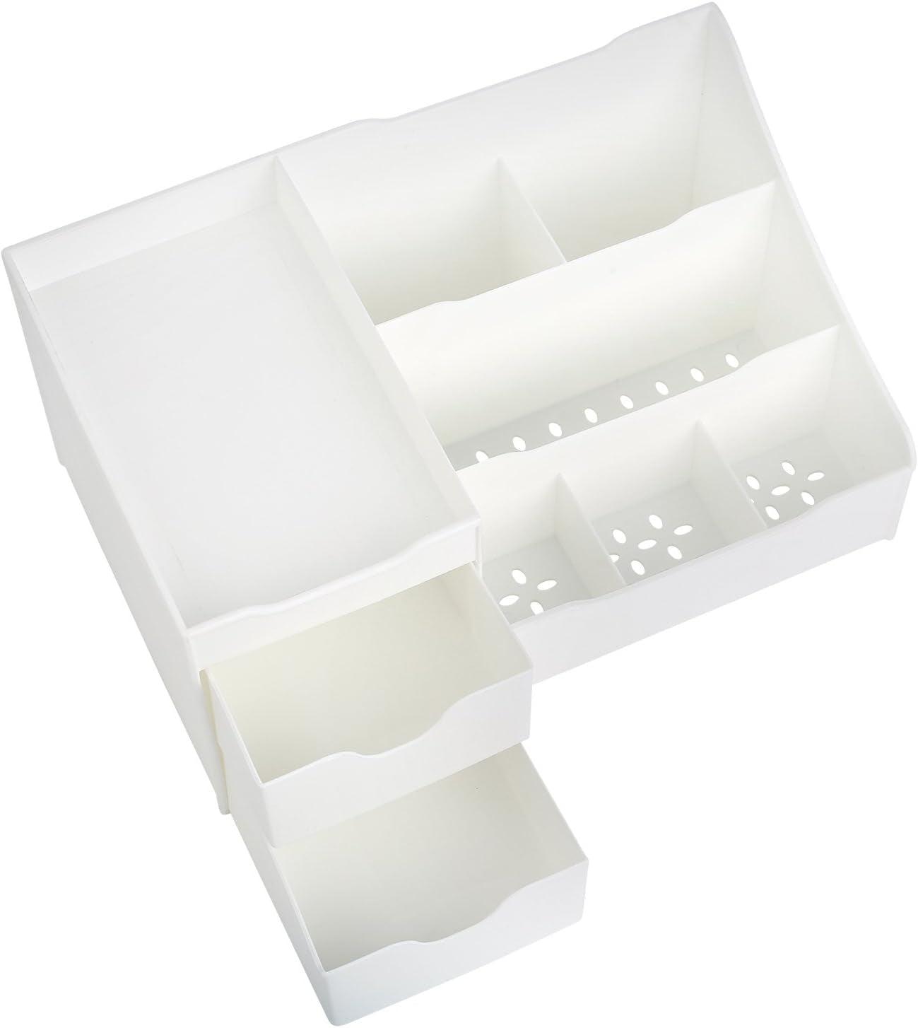 White Bathroom Countertop Organizer - District Goods