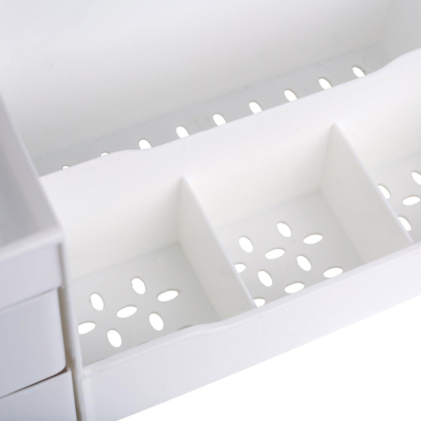 White Bathroom Countertop Organizer - District Goods