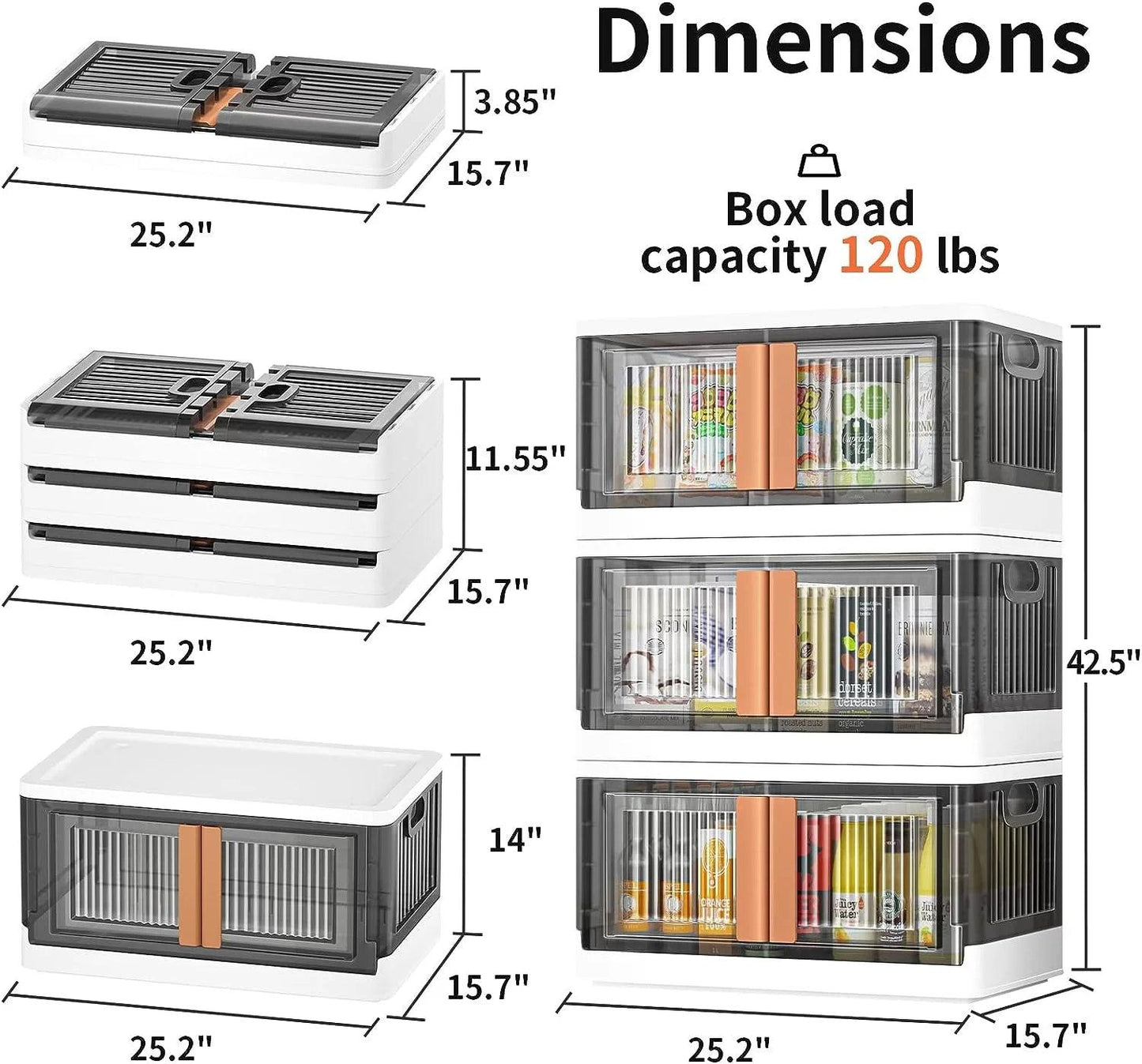 Collapsible Storage Bins with Lids - District Goods