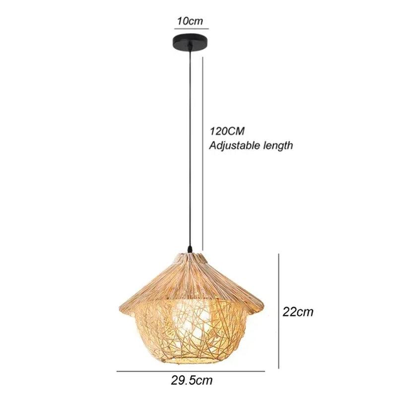 Handmade Bamboo Lustre Chandelier Pendant Light - District Goods