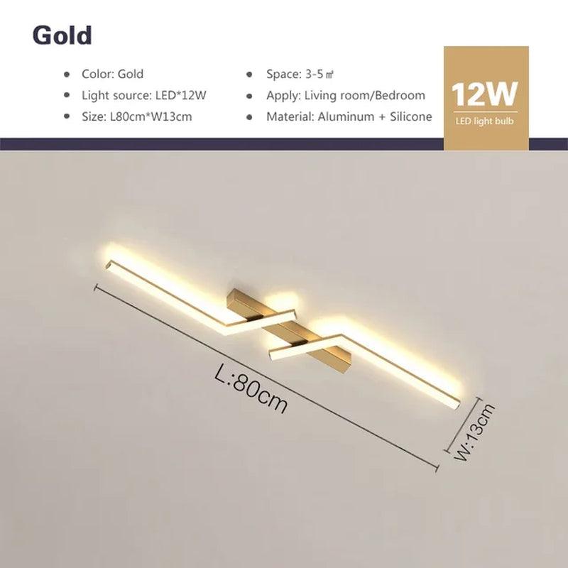 Contemporary LED Line Ceiling Lamp - District Goods