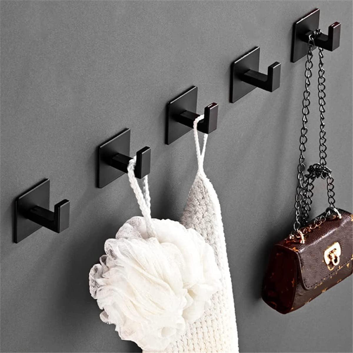 Stainless Steel Square Coat Hook Set, - District Goods