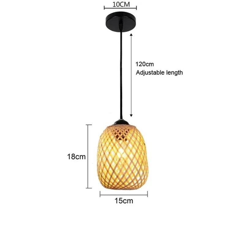 Handmade Bamboo Lustre Chandelier Pendant Light - District Goods