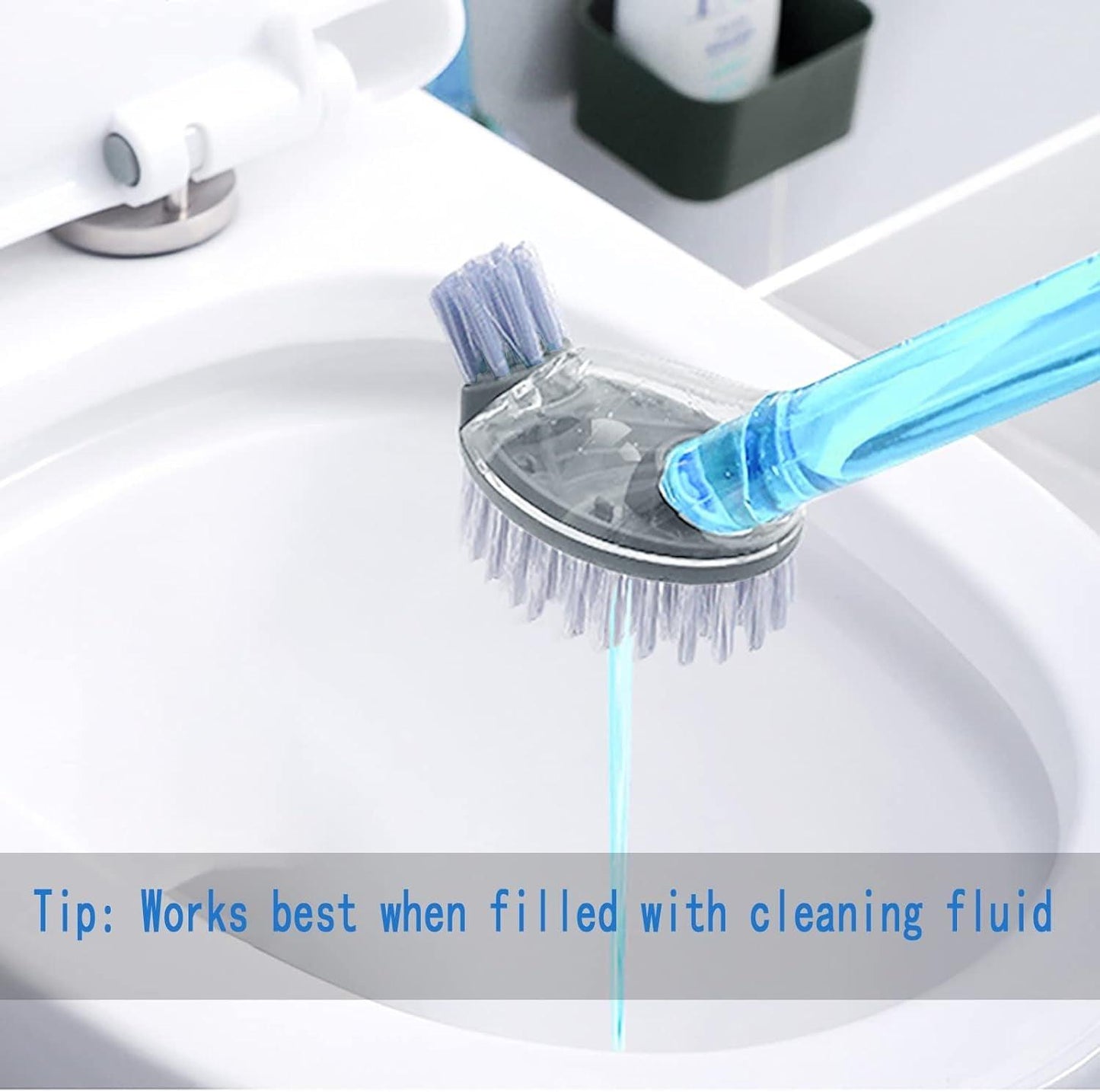 Bathroom Toilet Bowl Brush and Holder Set with Soap Dispenser - District Goods