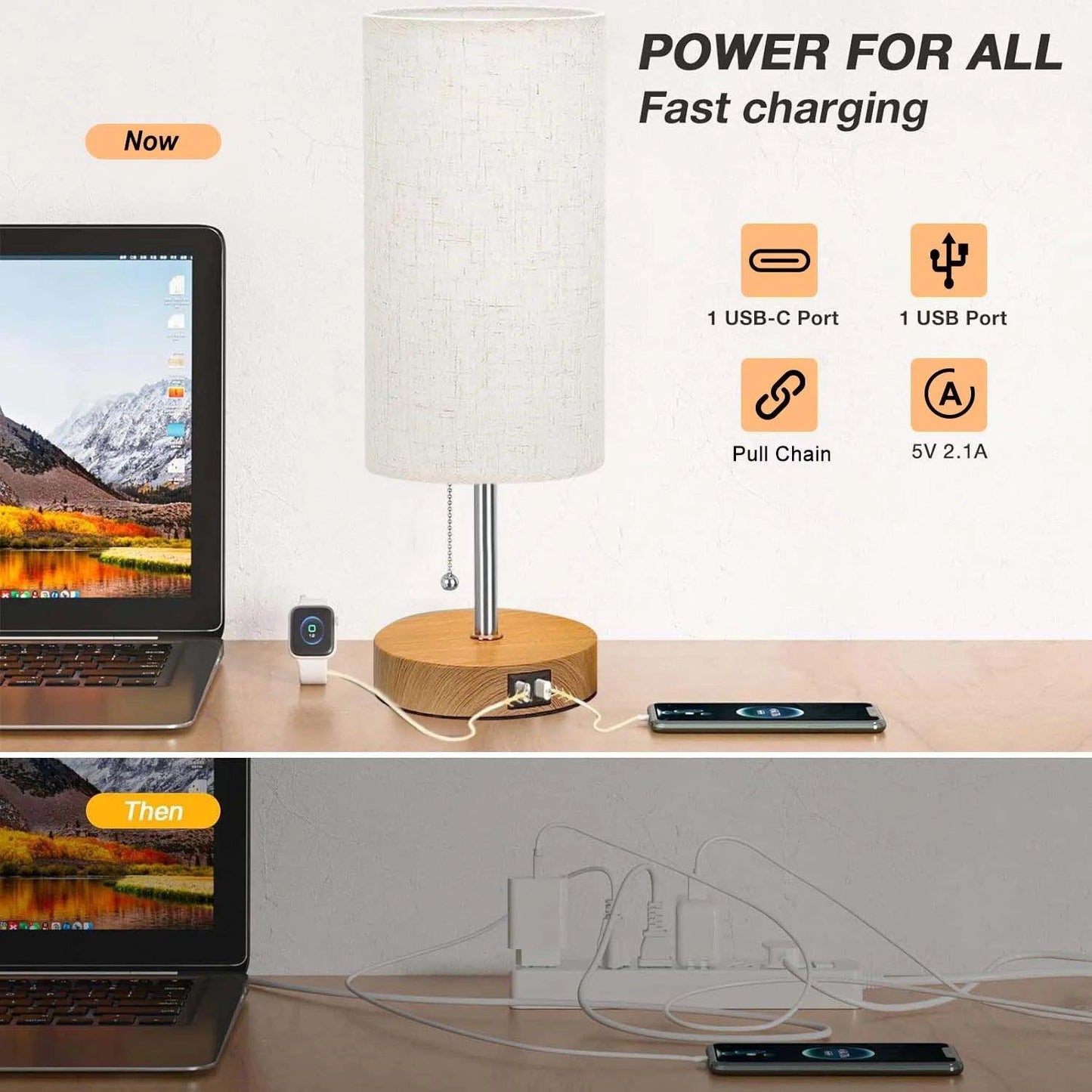 Table Lamps with USB Ports - District Goods