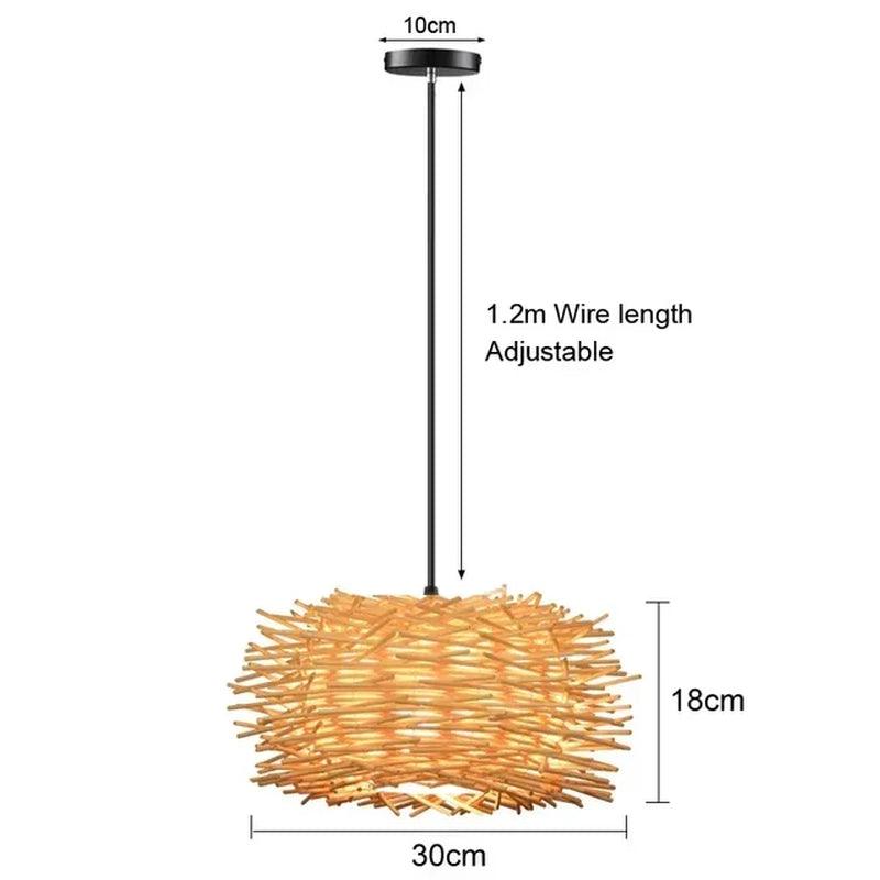 Handmade Bamboo Lustre Chandelier Pendant Light - District Goods