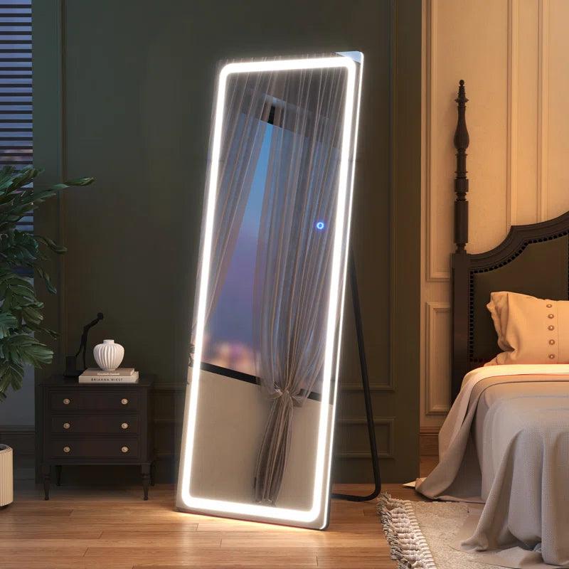 Oakleaf Modern & Contemporary Lighted Full Length Mirror - District Goods