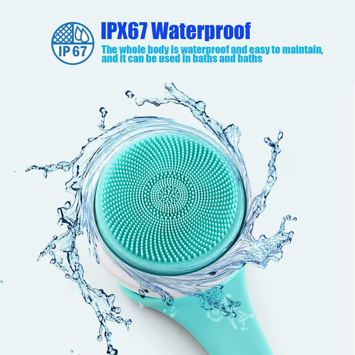 Rechargeable Electric Body Bath Brush with 5 Rotating Brush Heads for Exfoliating and Massage - District Goods