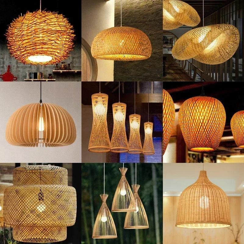 Handmade Bamboo Lustre Chandelier Pendant Light - District Goods