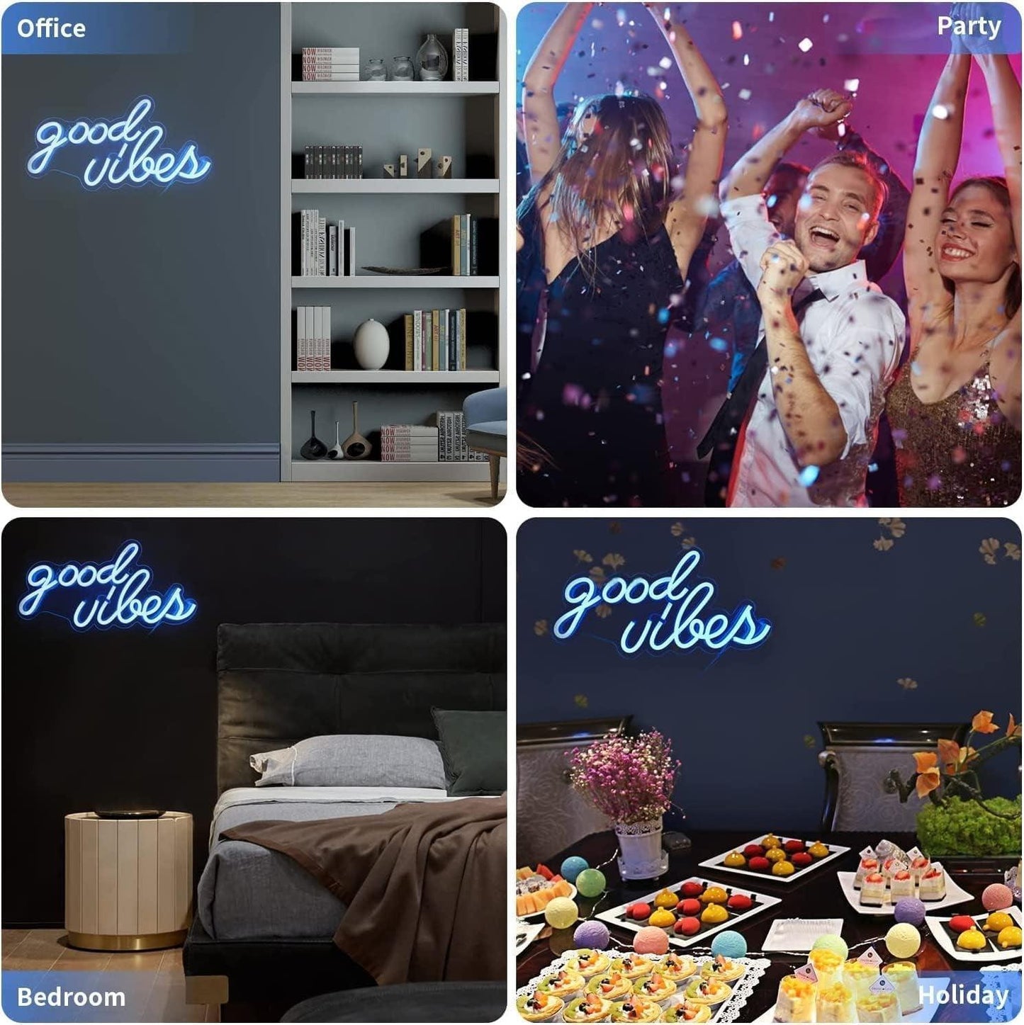 Good Vibes Neon Wall Sign - District Goods