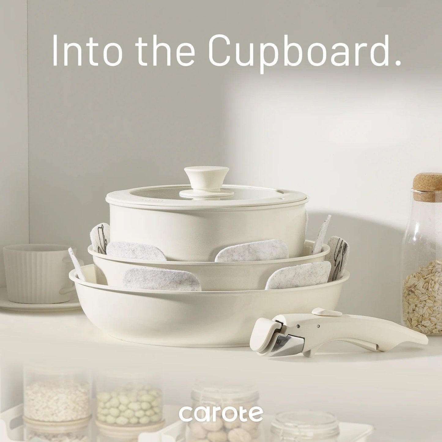Ceramic Cookware Set with Detachable Handle 14-Piece - District Goods