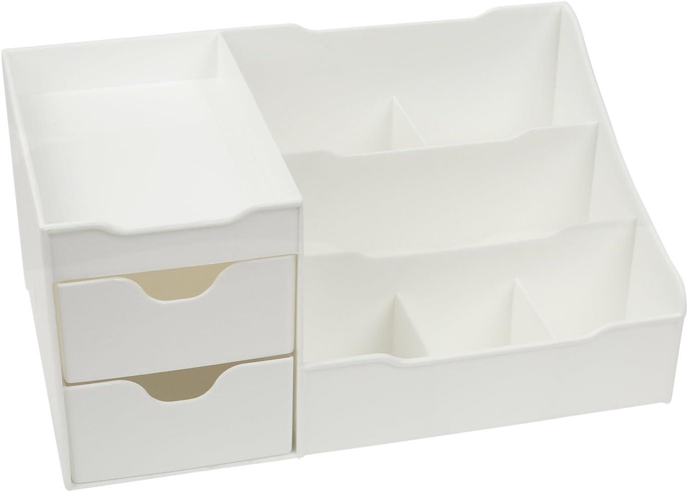 White Bathroom Countertop Organizer - District Goods