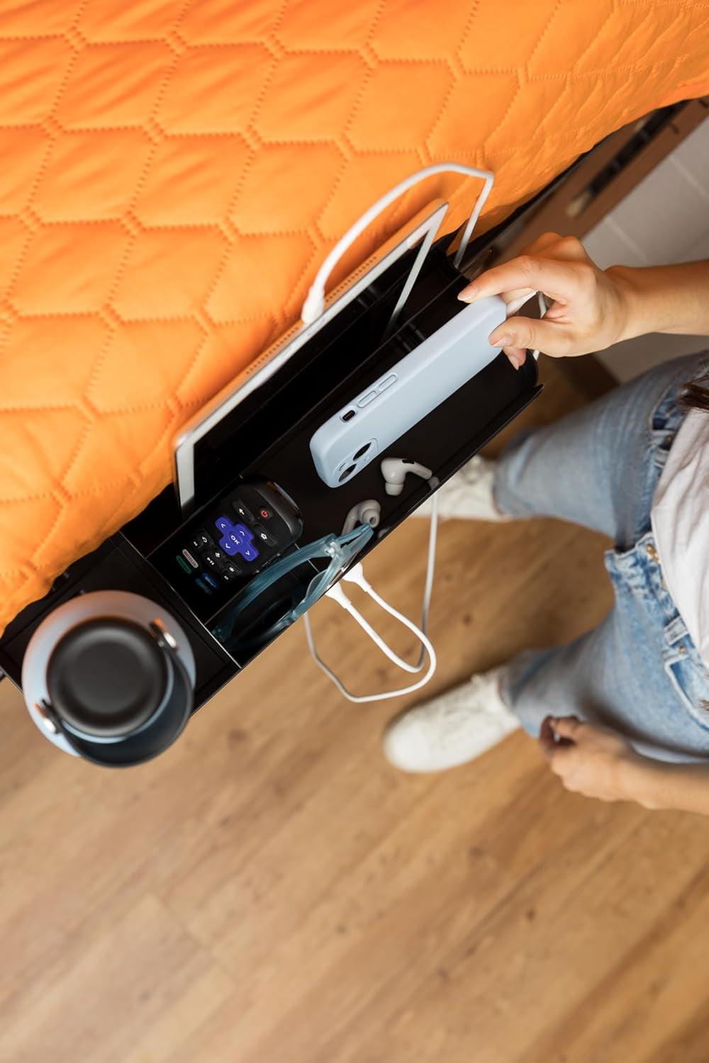 Bedside Perch with USB-C Charging Ports and Organizer - District Goods