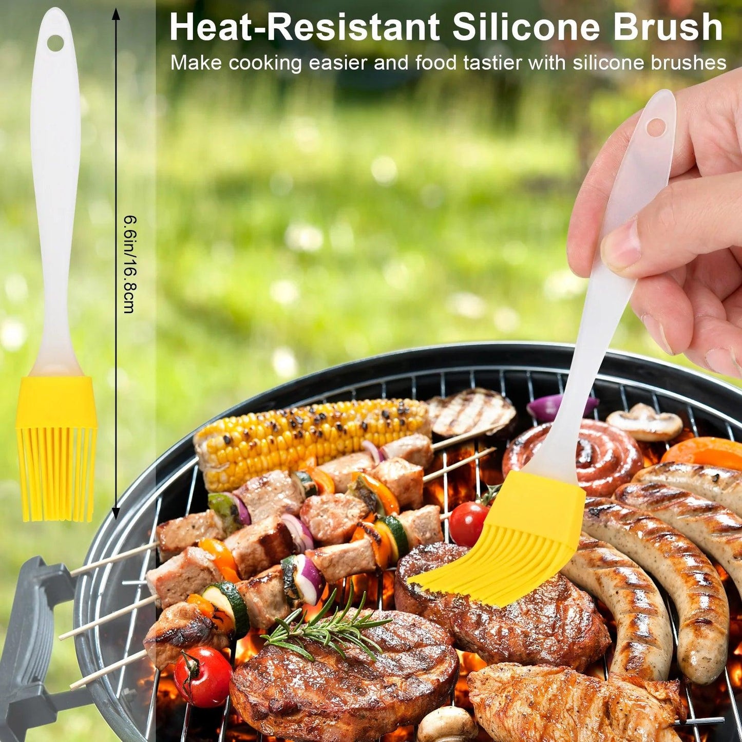 Glass Olive Oil Sprayer with Baking Brush, Bottle Brush, and Oil Funnel - District Goods