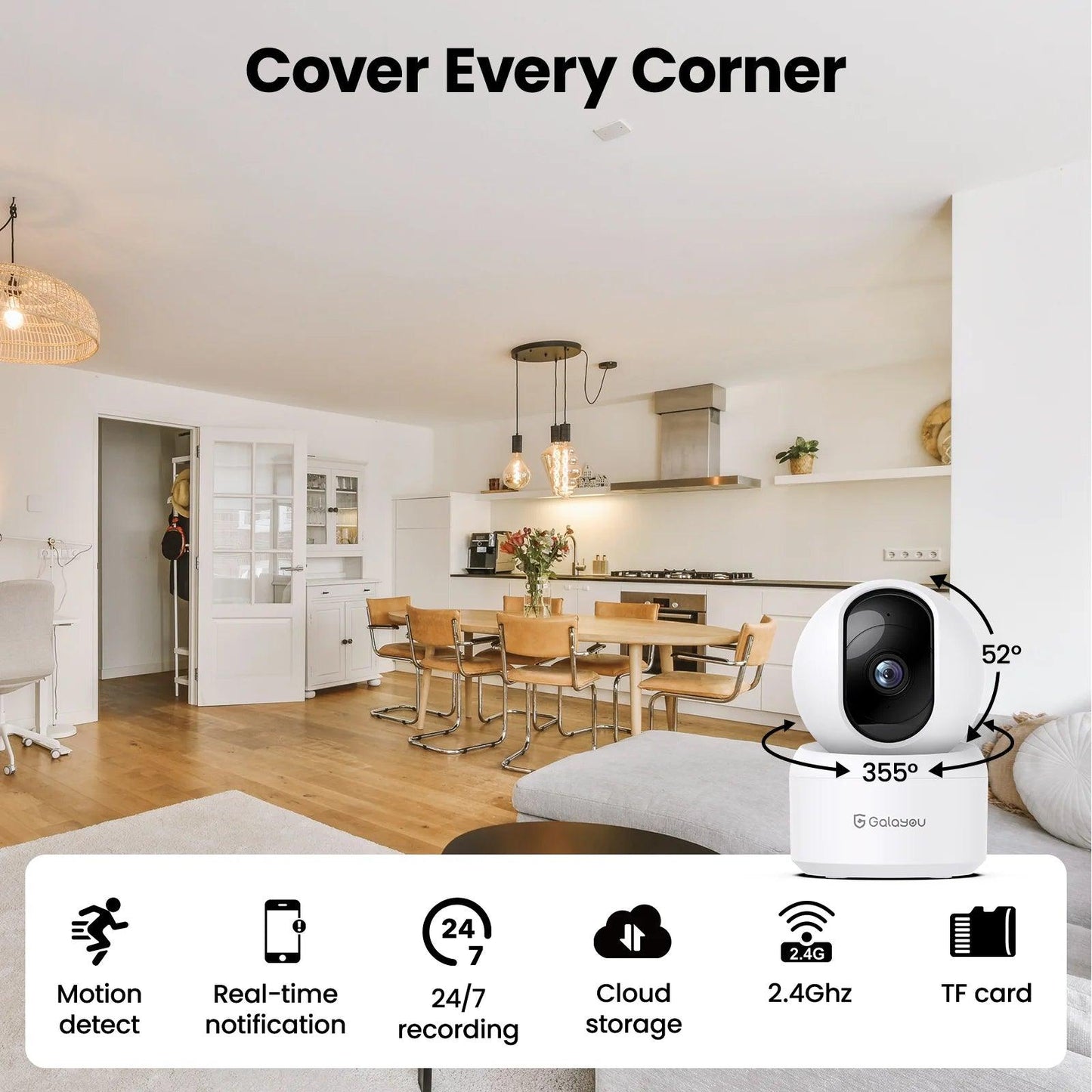 Indoor Security Camera with Wireless Wifi - District Goods