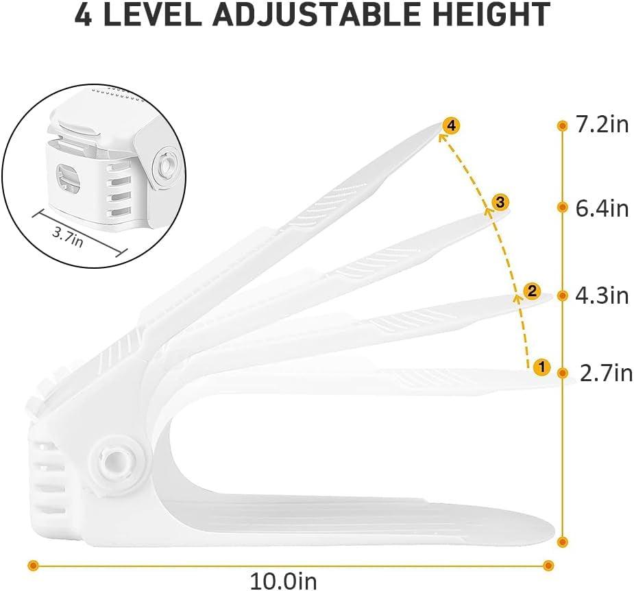 Adjustable Shoe Slots Organizer Set for Closet - Pack of 20 - District Goods