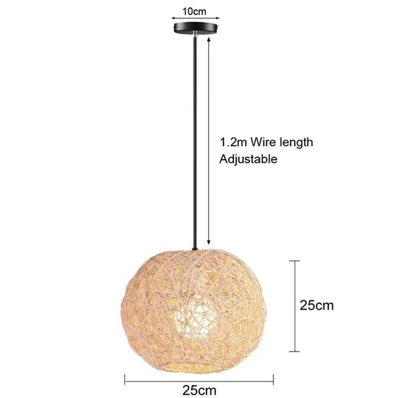 Handmade Bamboo Lustre Chandelier Pendant Light - District Goods