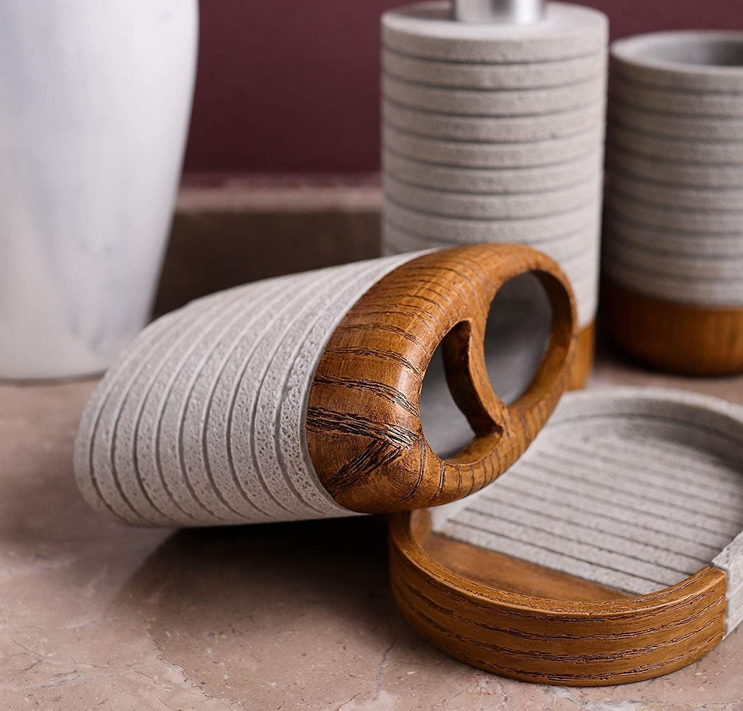 Farmhouse Bathroom Accessories Set - District Goods