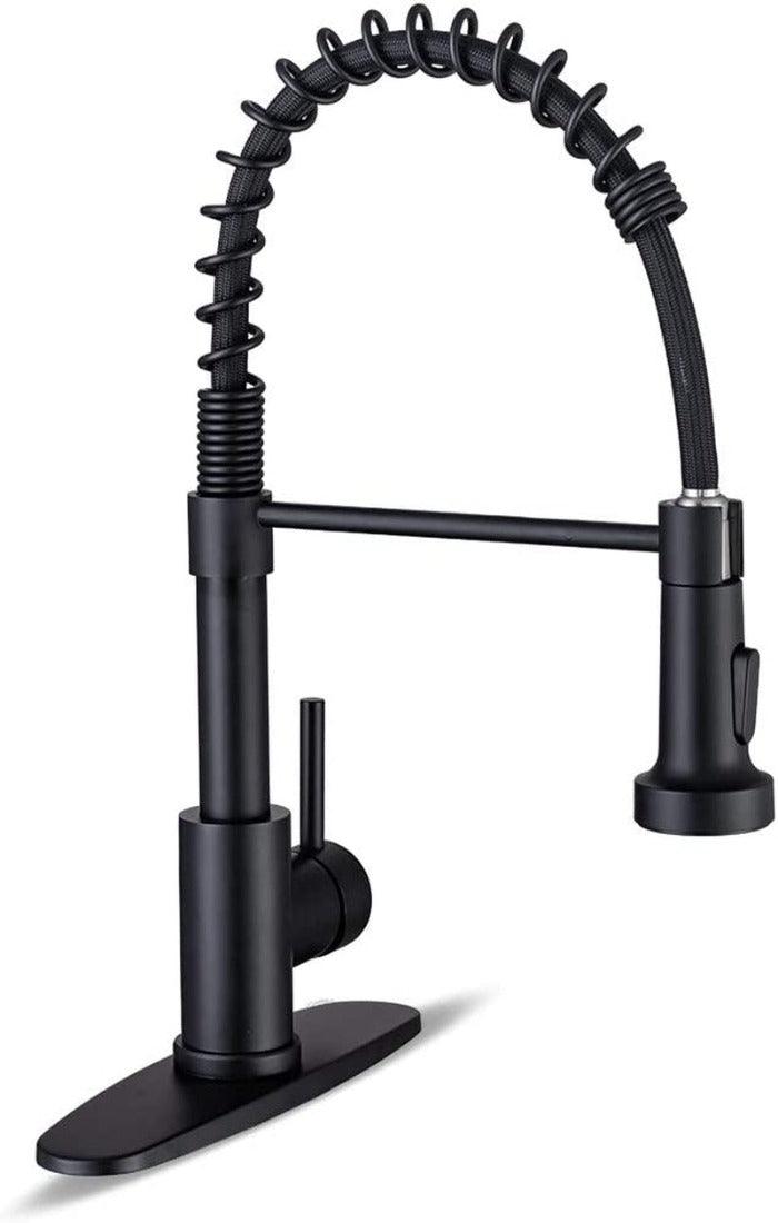 Commercial Stainless Steel Kitchen Faucet with Pull Down Sprayer - District Goods