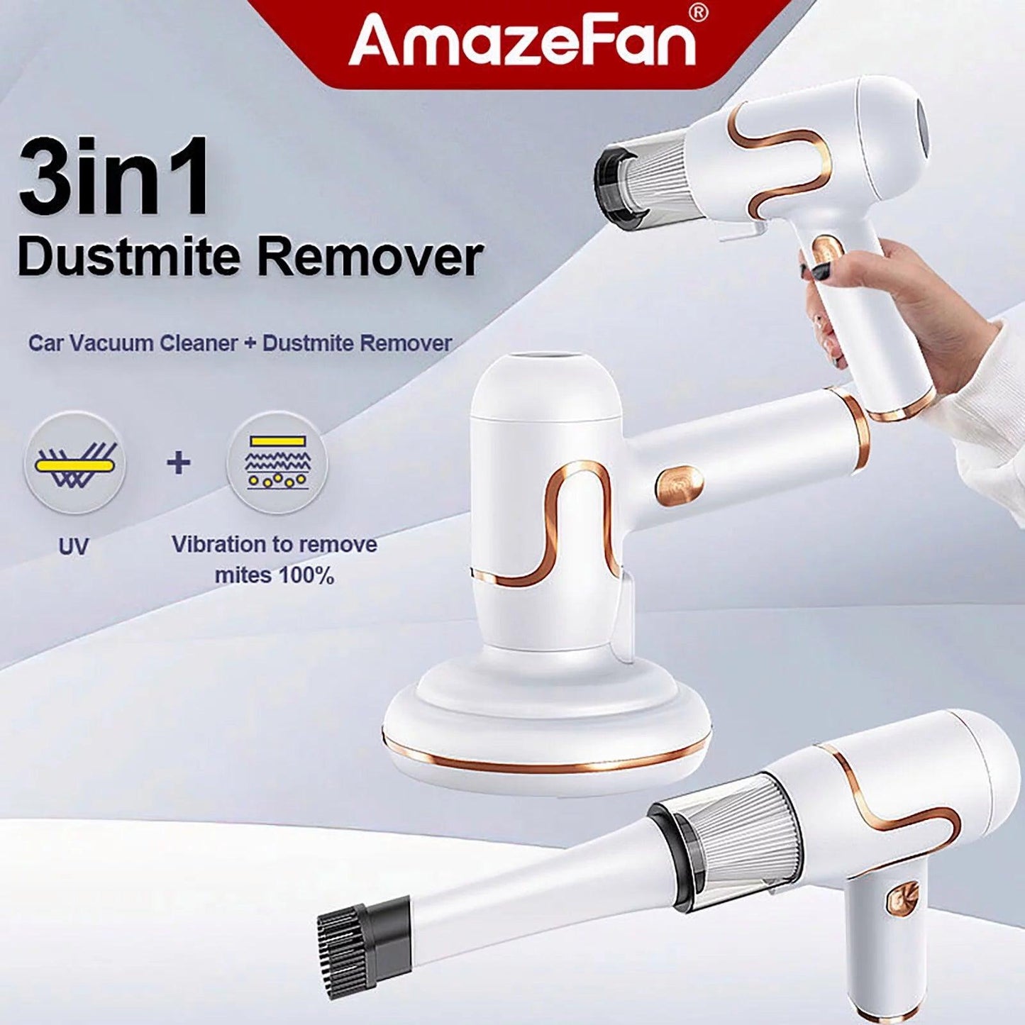 Handheld Cordless UV Mattress Vacuum Cleaner f - District Goods