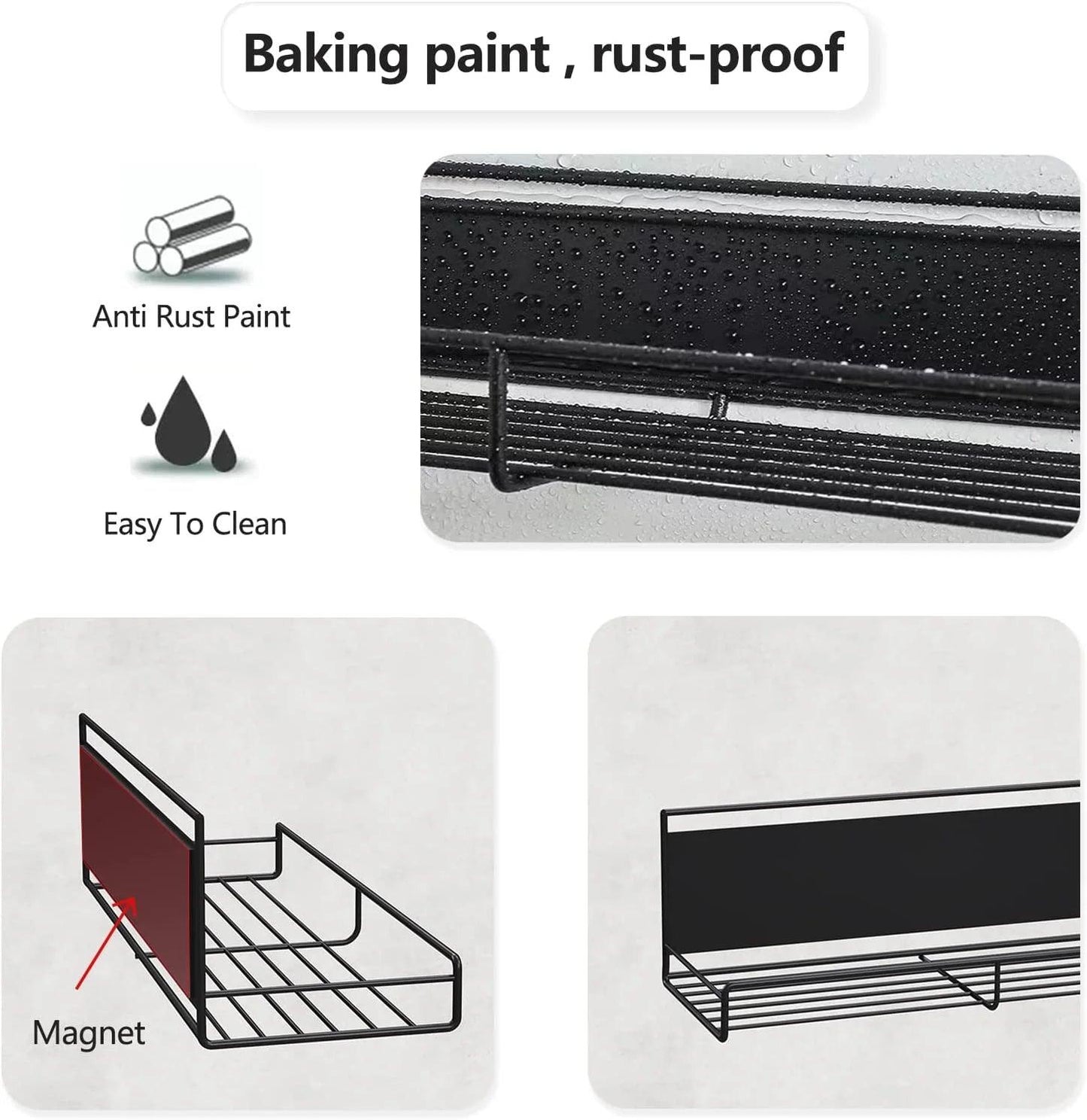 Magnetic Spice Rack for Refrigerator - Set of 4 - District Goods