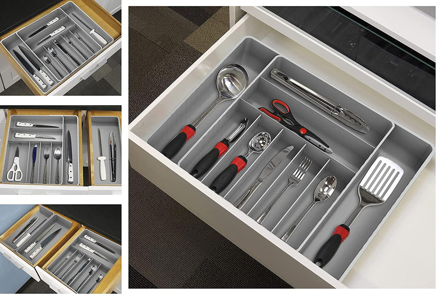 Expandable Kitchen Drawer Flatware Organizer - District Goods