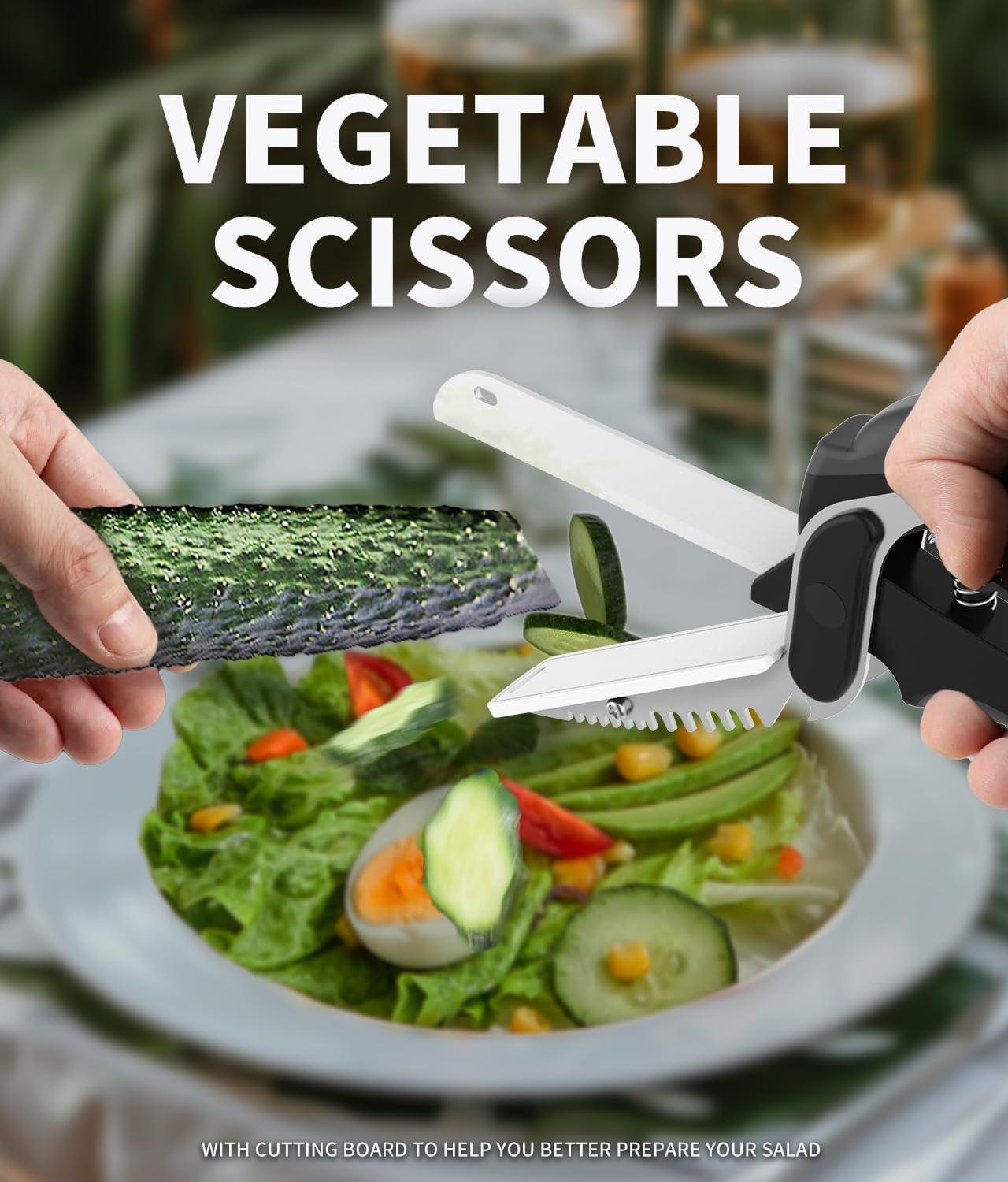 Multi-Purpose Kitchen Scissors with Cutting Board - District Goods