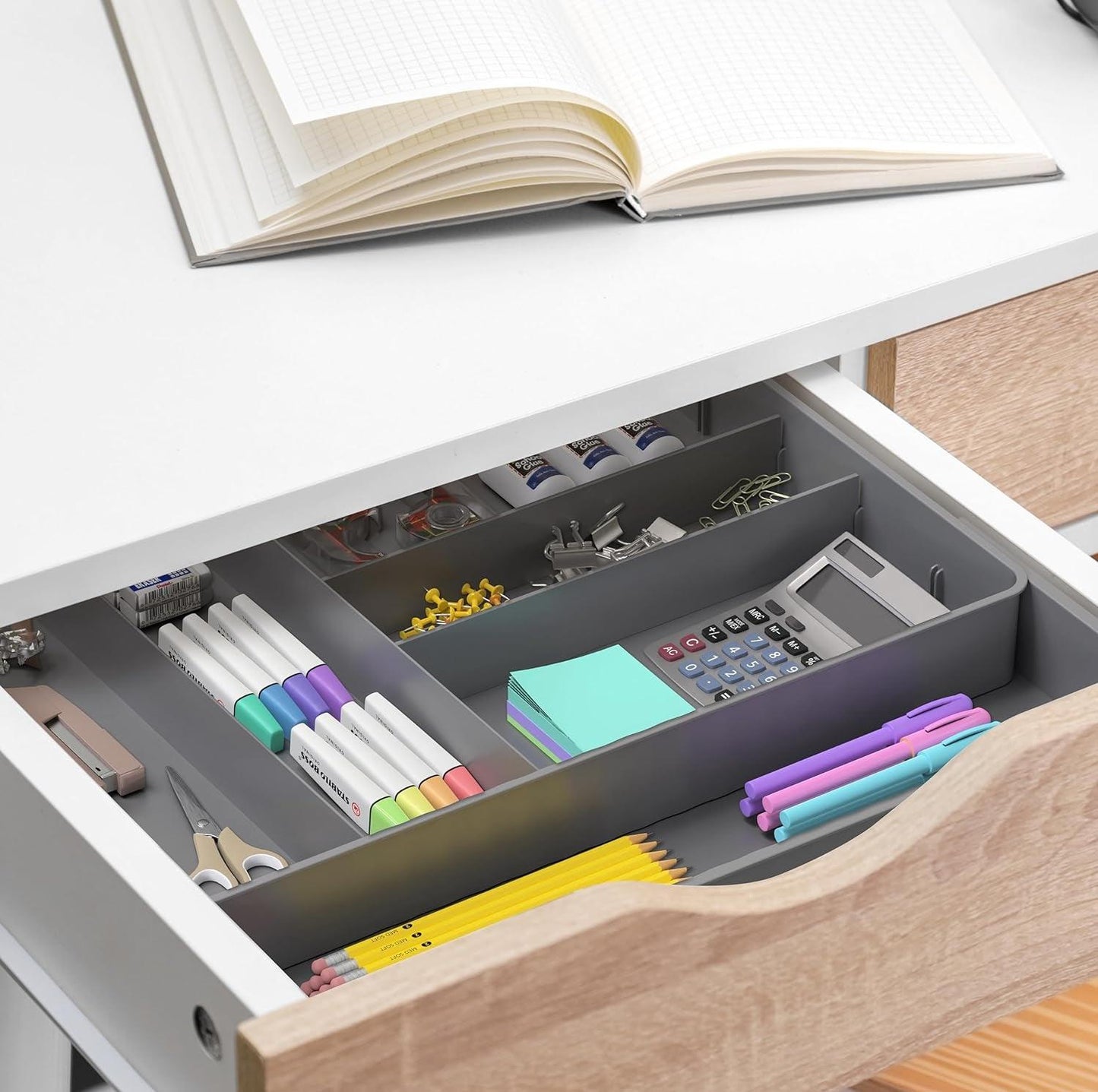 Expandable Kitchen Drawer Flatware Organizer - District Goods