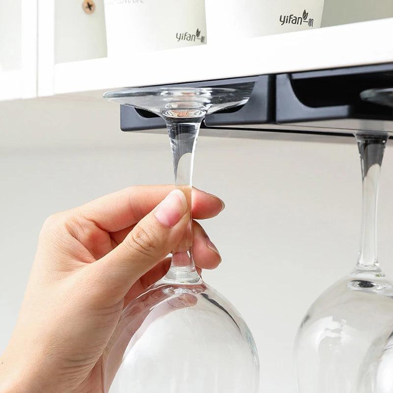 Under Cabinet Wine Glass Rack - District Goods