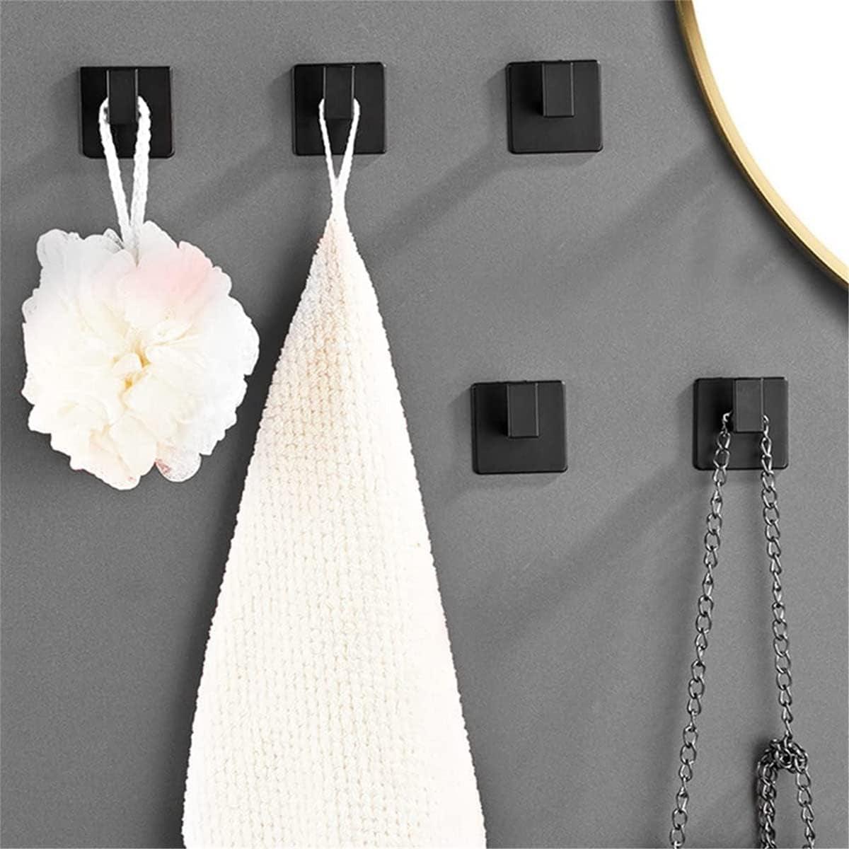 Stainless Steel Square Coat Hook Set, - District Goods
