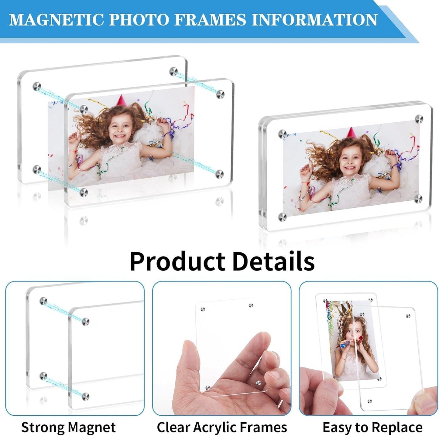 Acrylic Magnetic Instax Frame for Refrigerator - District Goods