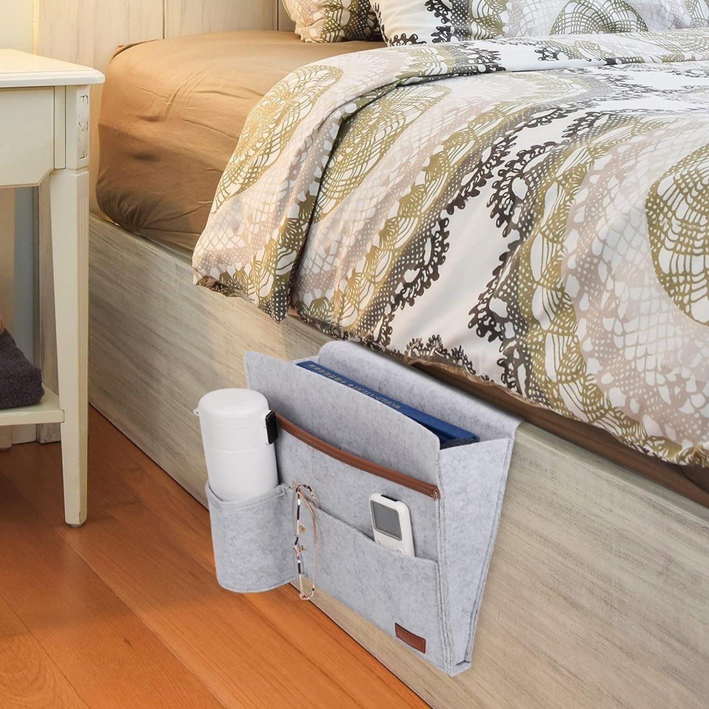 Bedside Storage Caddy with 5 Pockets - District Goods