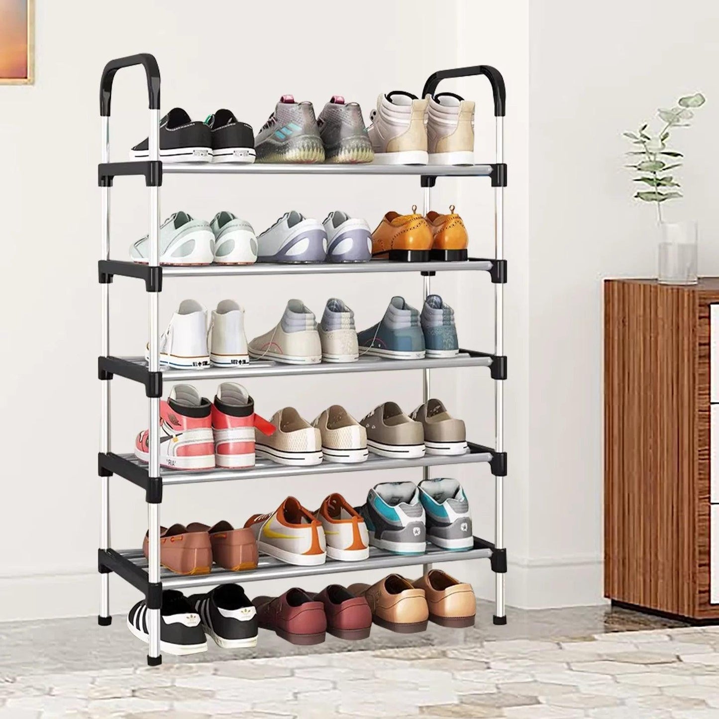 Stackable Metal Shoe Rack Organizer - District Goods
