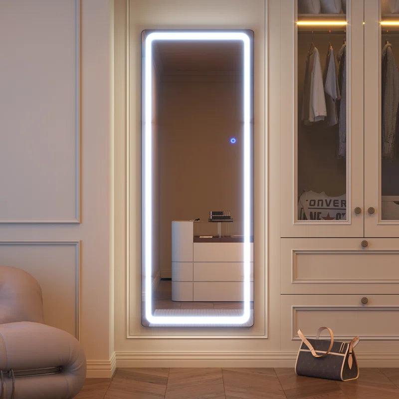 Oakleaf Modern & Contemporary Lighted Full Length Mirror - District Goods