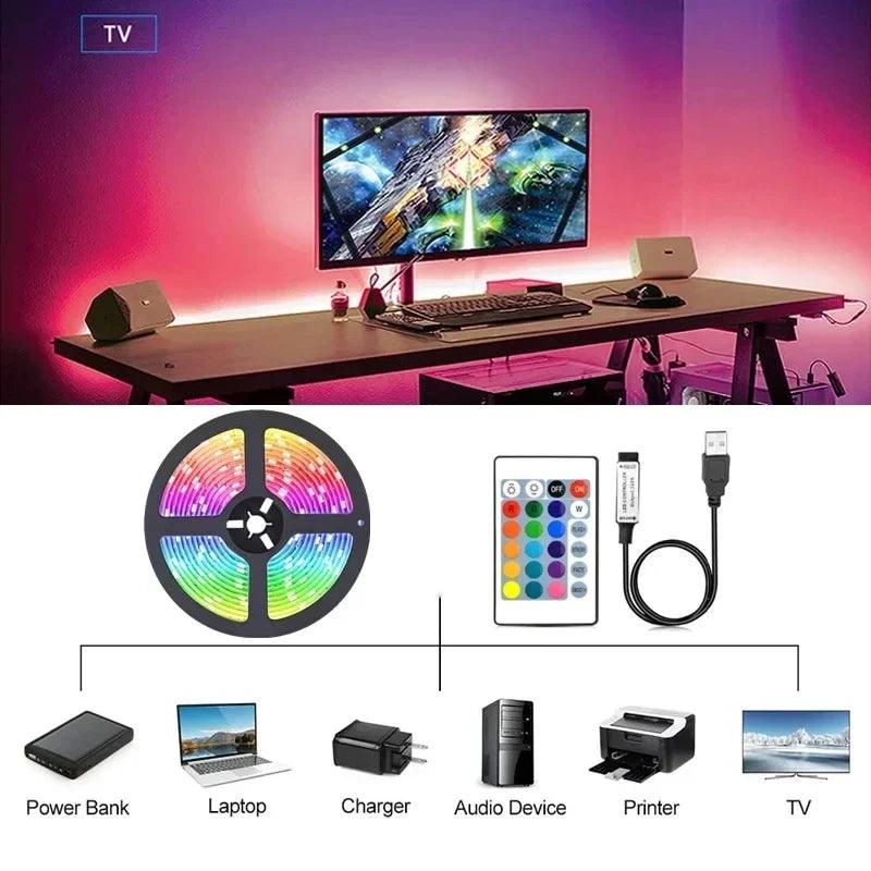 5050 RGB LED Strip Lights with APP Control - District Goods