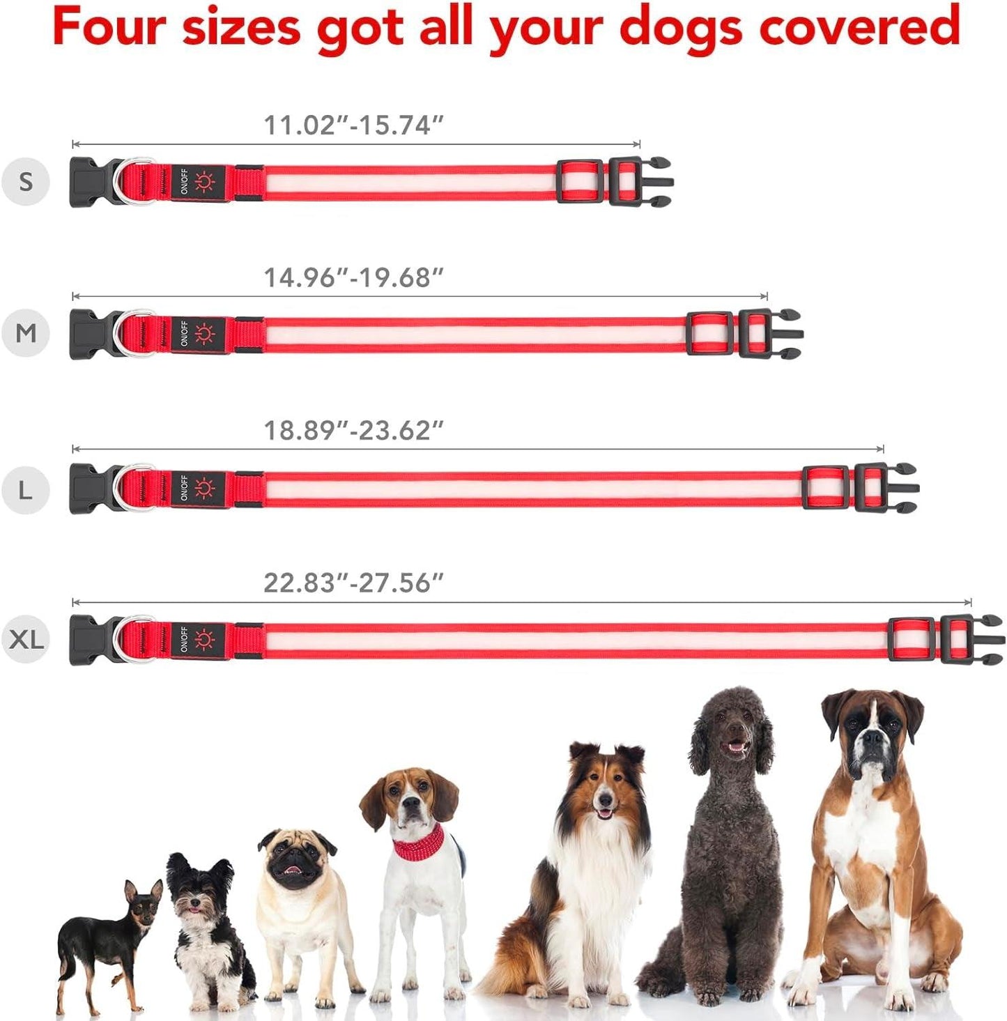 LED Dog Collar with Adjustable Brightness and Safety Features - District Goods