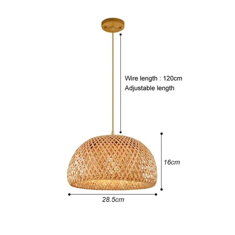 Handmade Bamboo Lustre Chandelier Pendant Light - District Goods