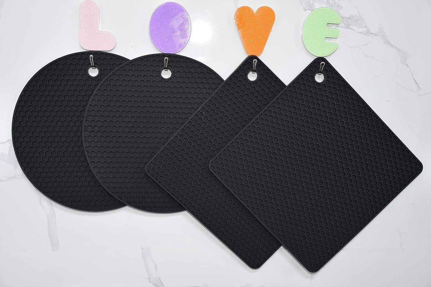 Silicone Trivet Pot Mats Non-Slip Heat Resistant Kitchen Hot Pads - District Goods