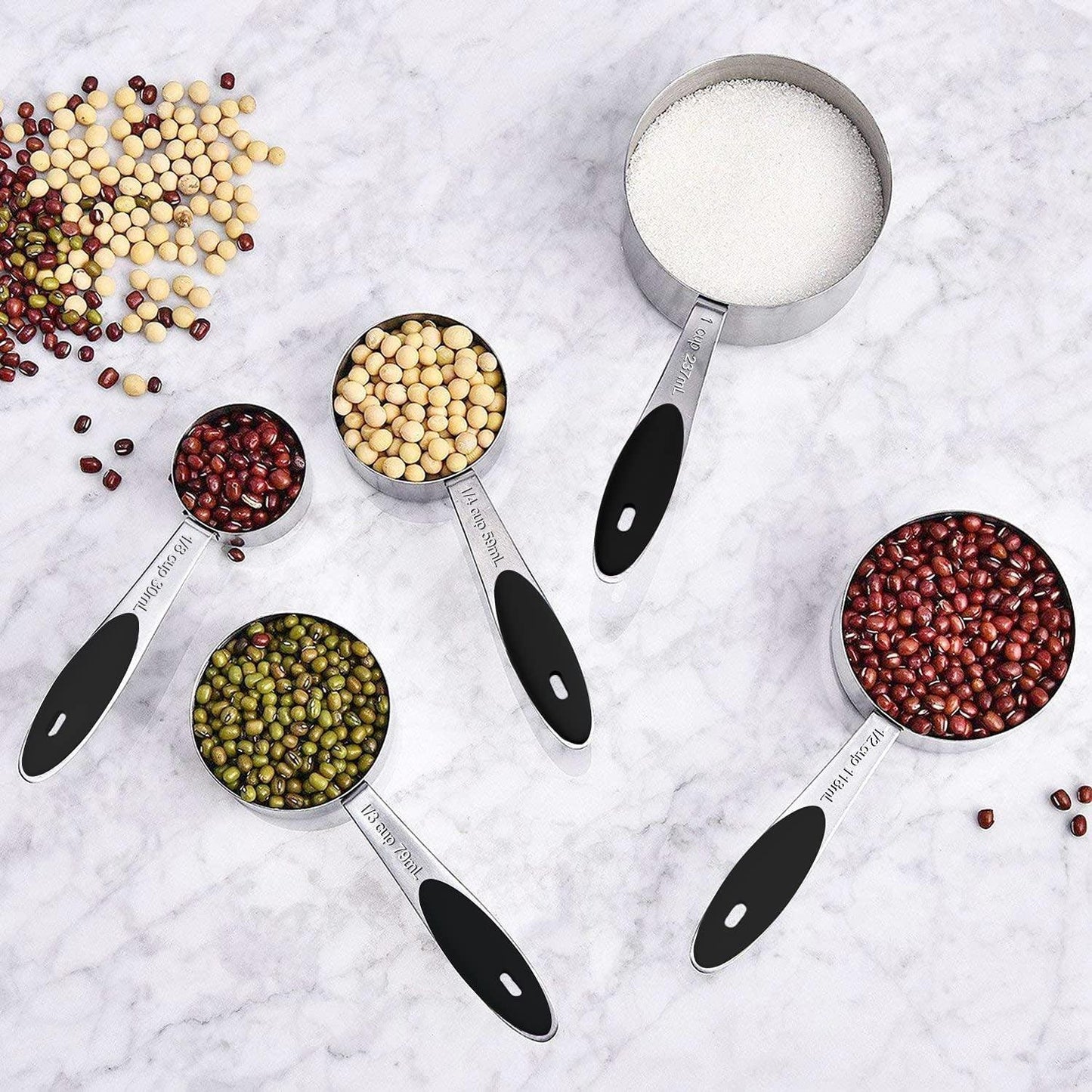 21-Piece Stainless Steel Measuring Cups and Magnetic Measuring Spoons - District Goods