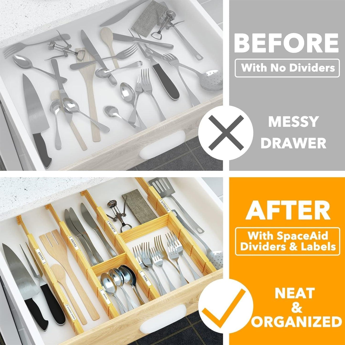 Bamboo Drawer Dividers - District Goods