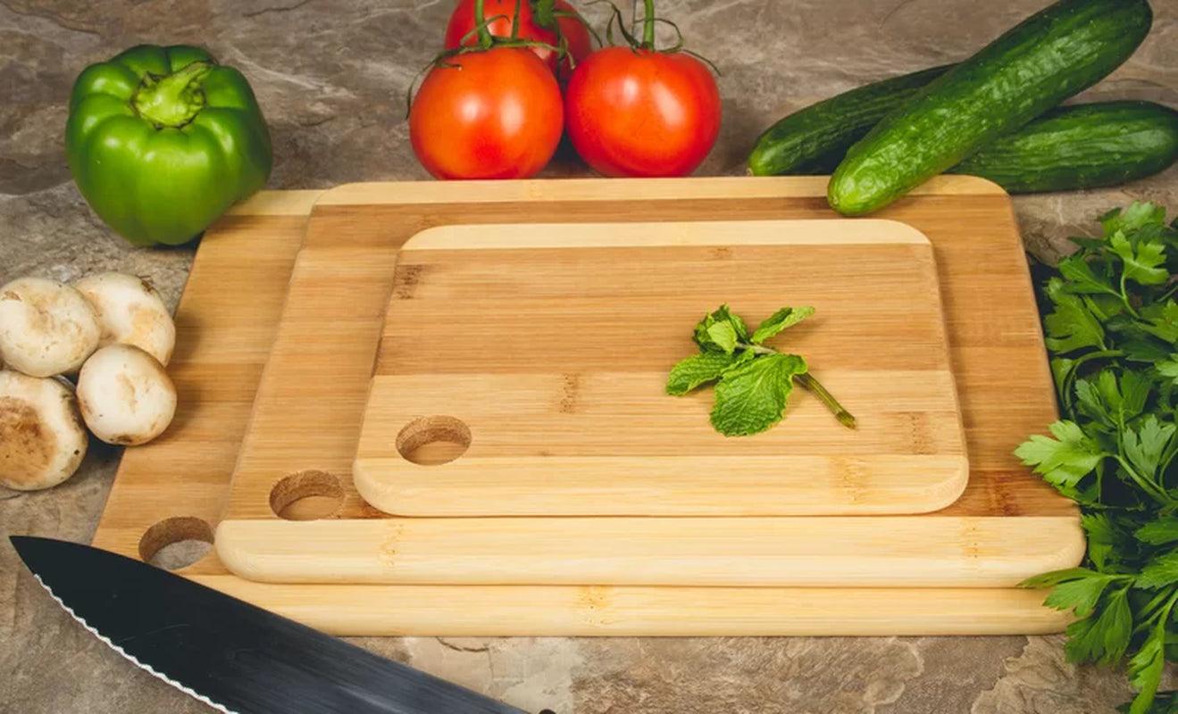 Lexi Home 3-Piece Bamboo Cutting Boards Set - District Goods