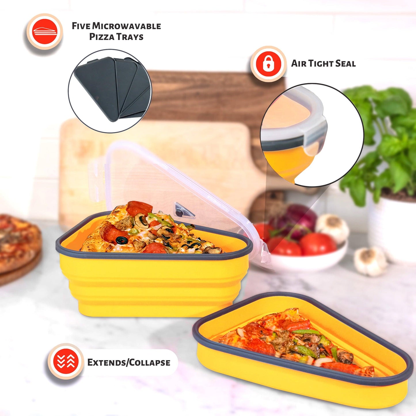 The Pizza Pack silicon storage container - District Goods