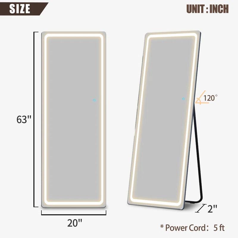 Oakleaf Modern & Contemporary Lighted Full Length Mirror - District Goods