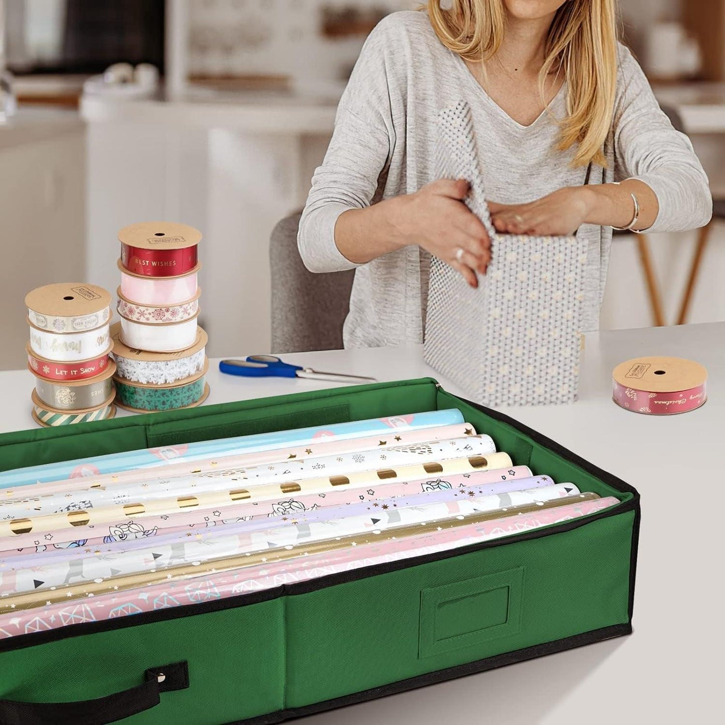 Holiday Gift Wrap Storage Organizer - District Goods
