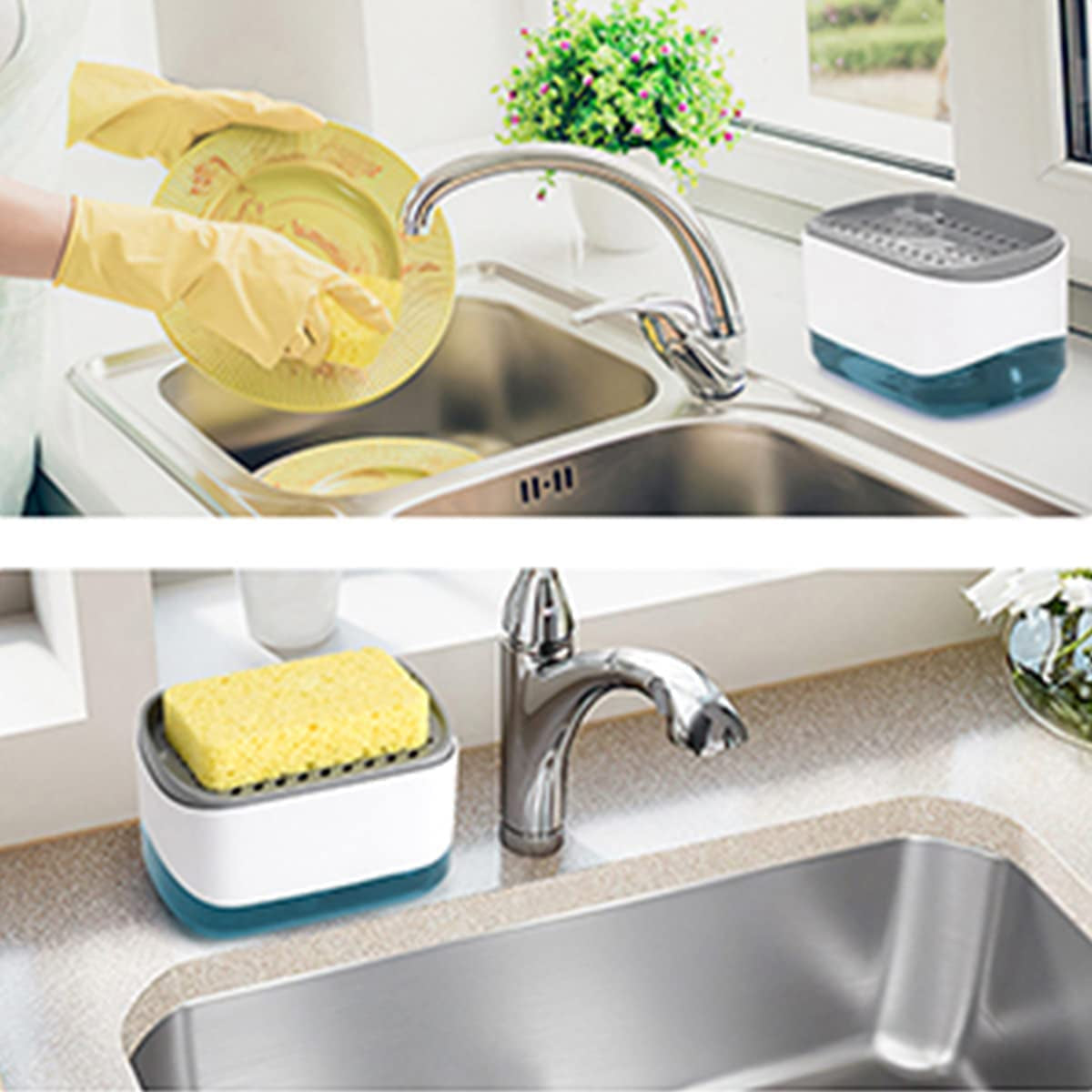 Kitchen Sink Soap Pump Dispenser with Dishwashing Soap Dispenser - District Goods