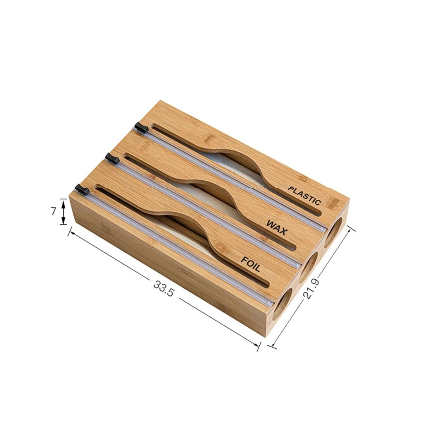 Wall Mounted Wooden Cling Film Cutter - District Goods