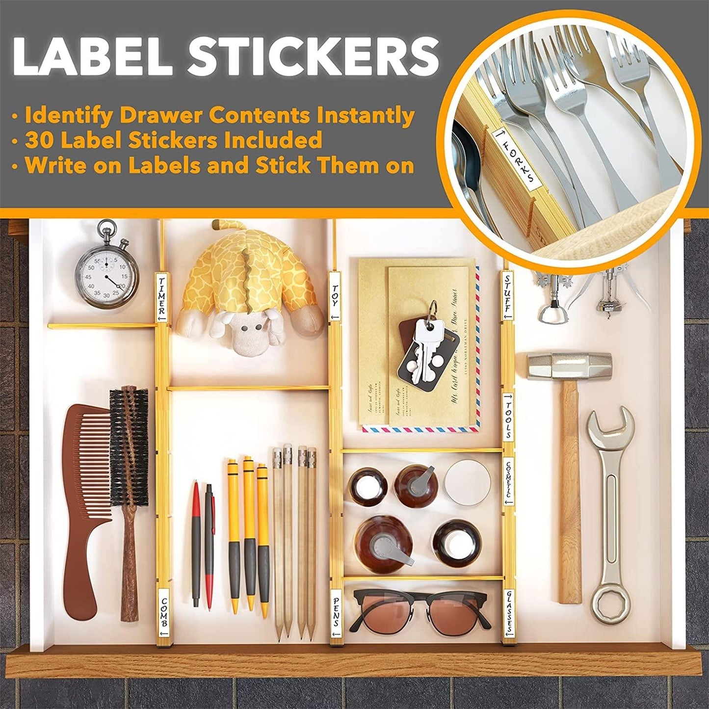 Bamboo Drawer Dividers - District Goods