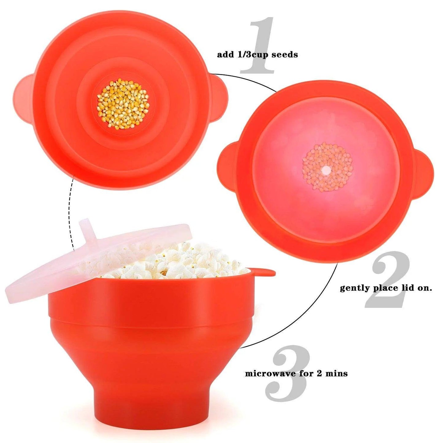 Silicone Microwave Popcorn Popper - District Goods