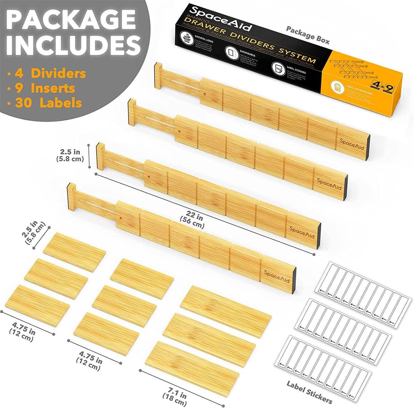 Bamboo Drawer Dividers - District Goods