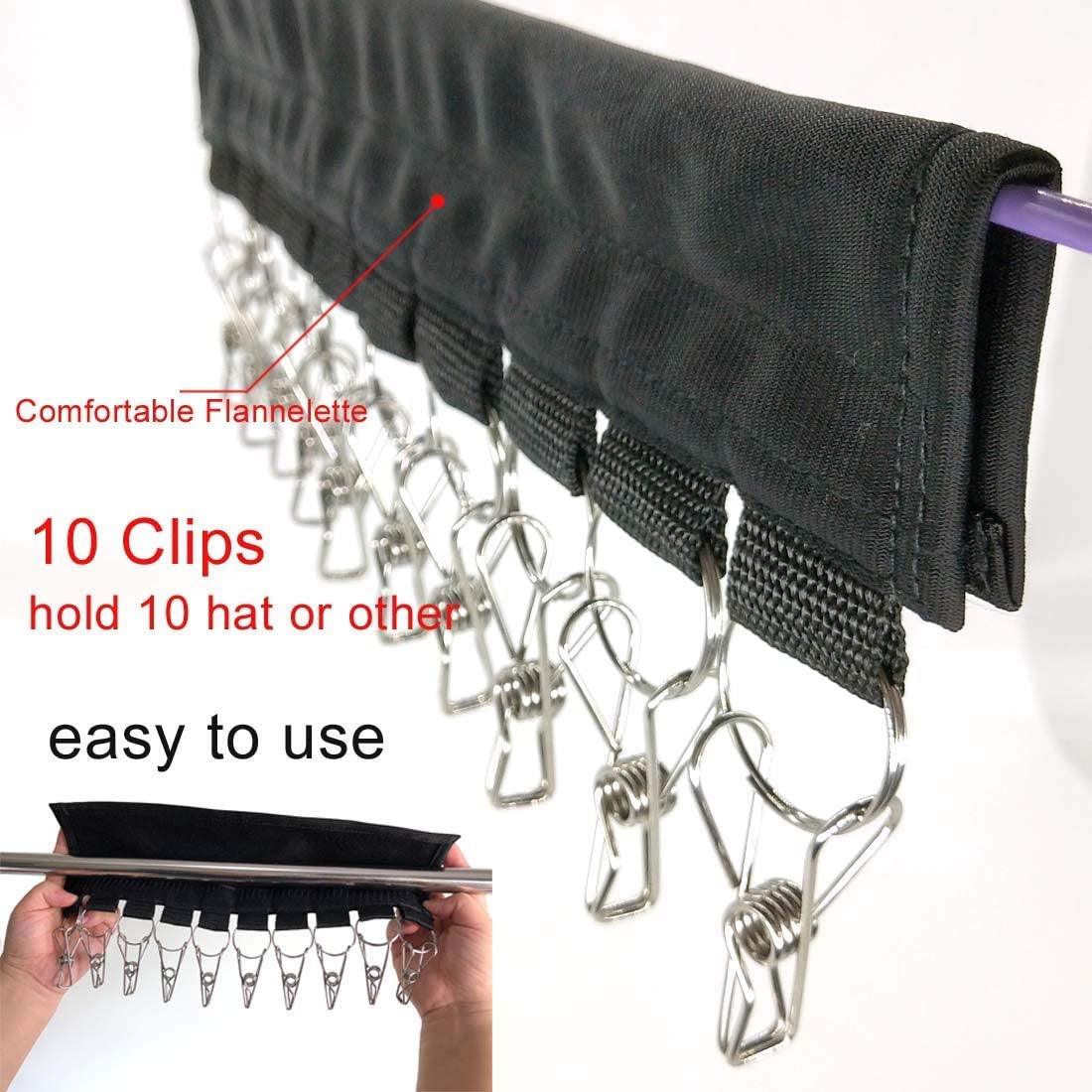 Stainless Steel Hat Organizer Hooks - Set of 2 - District Goods